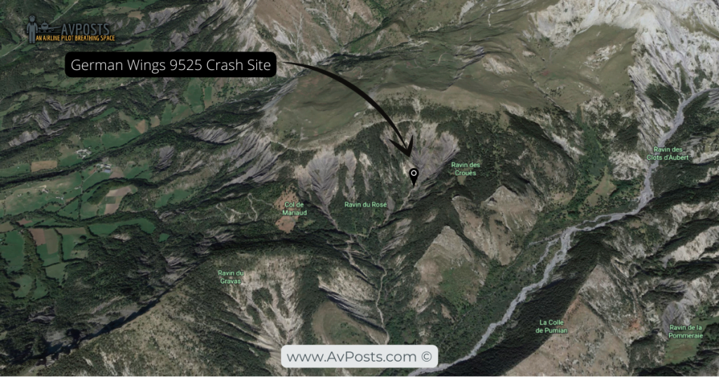 The Crash Site of Germanwings 9525
