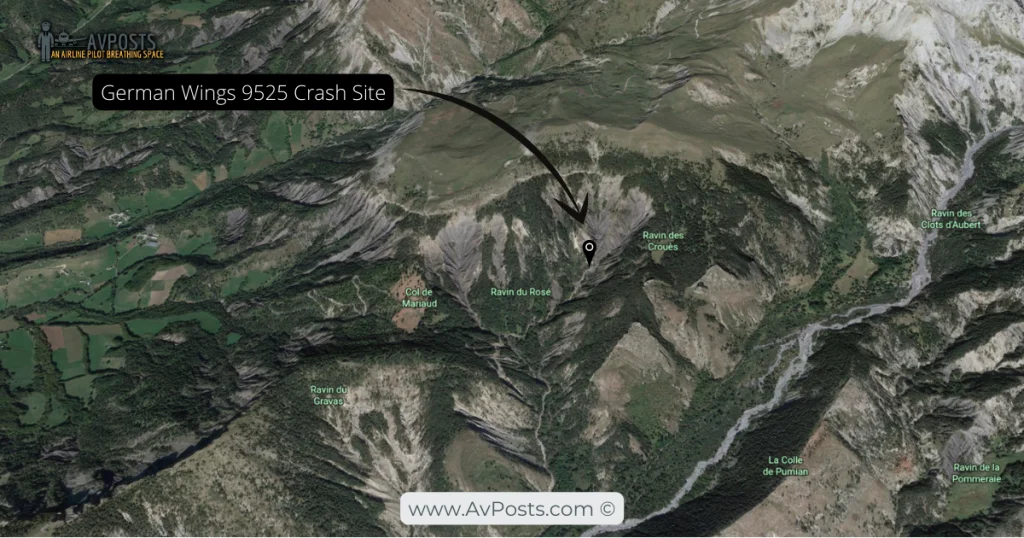 The Crash Site of Germanwings 9525