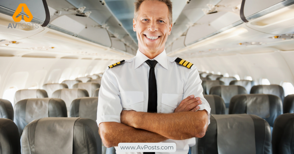 An Airline Pilot in the cabin