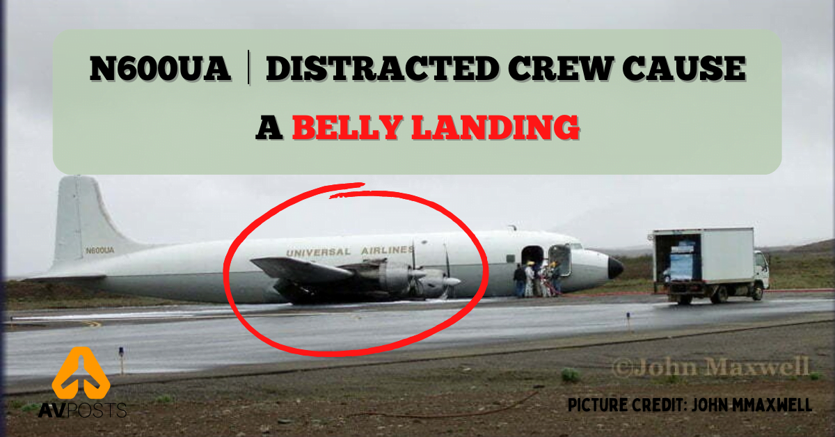 N600UA │Distracted Crew Cause A Belly Landing